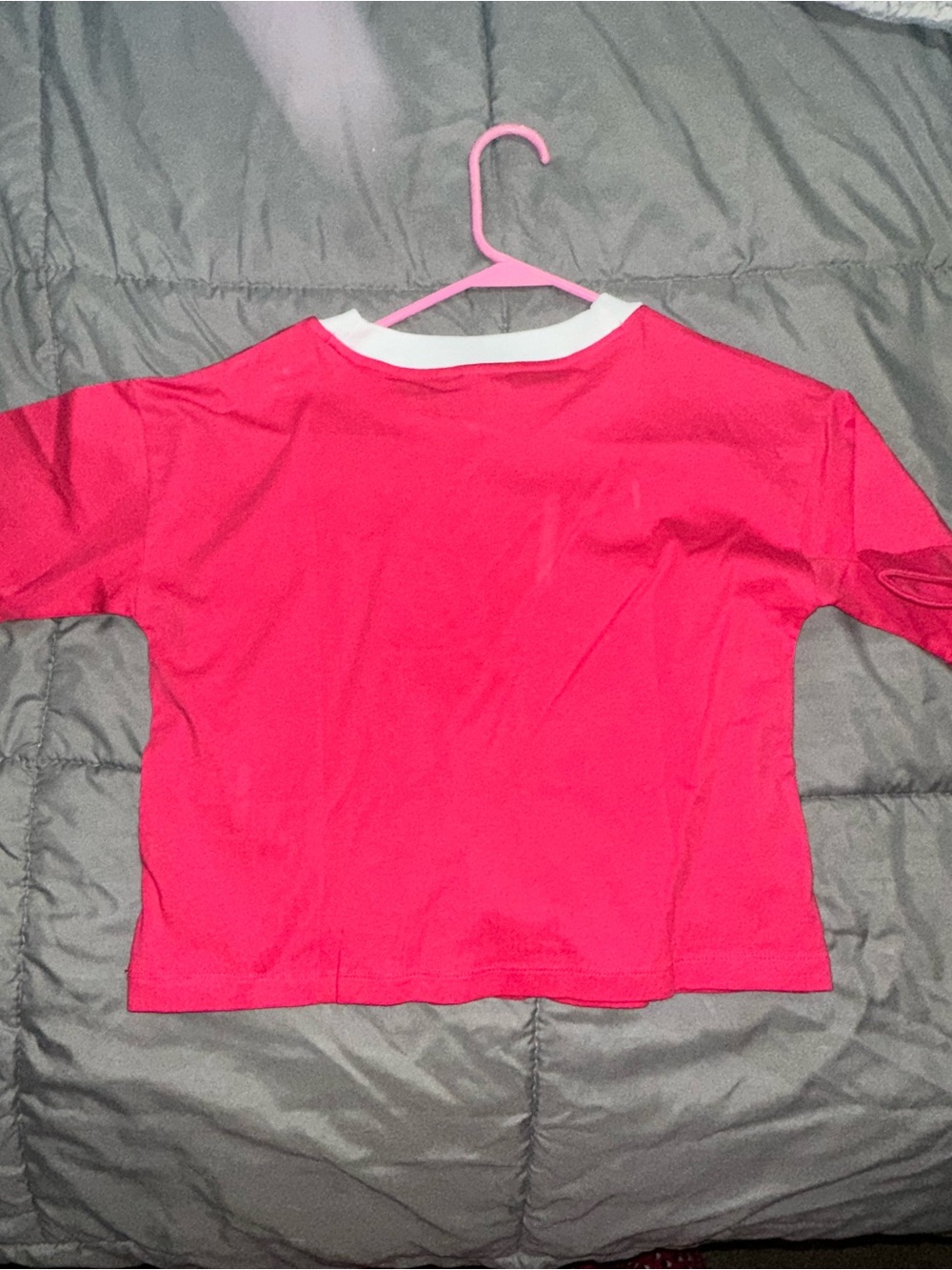 Adidas Pink Short Sleeve Ringer Tee - Picture 8 of 10